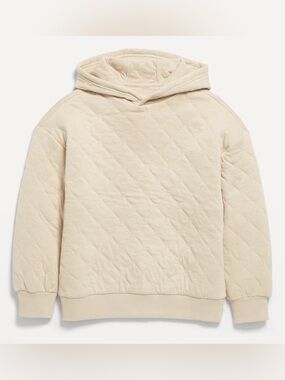 Old Navy Boys Oversized Quilted Hoodie (Size: L)